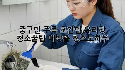 ✨중구민 주목✨ 초간단 유리창 청소꿀팁 대방출! #청소노하우