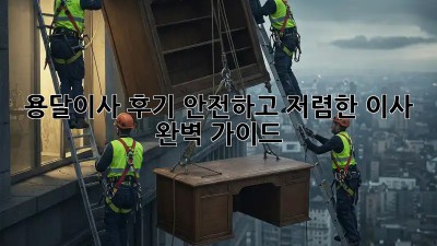 용달이사 후기: 안전하고 저렴한 이사, 완벽 가이드